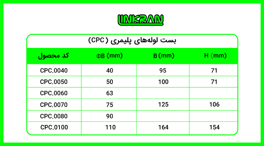 بست سقفی لوله پلیمری